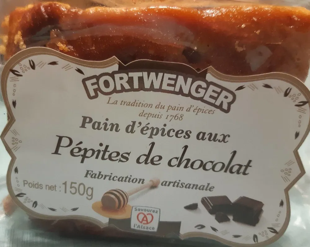 Pain d'épices aux pépites de chocolat