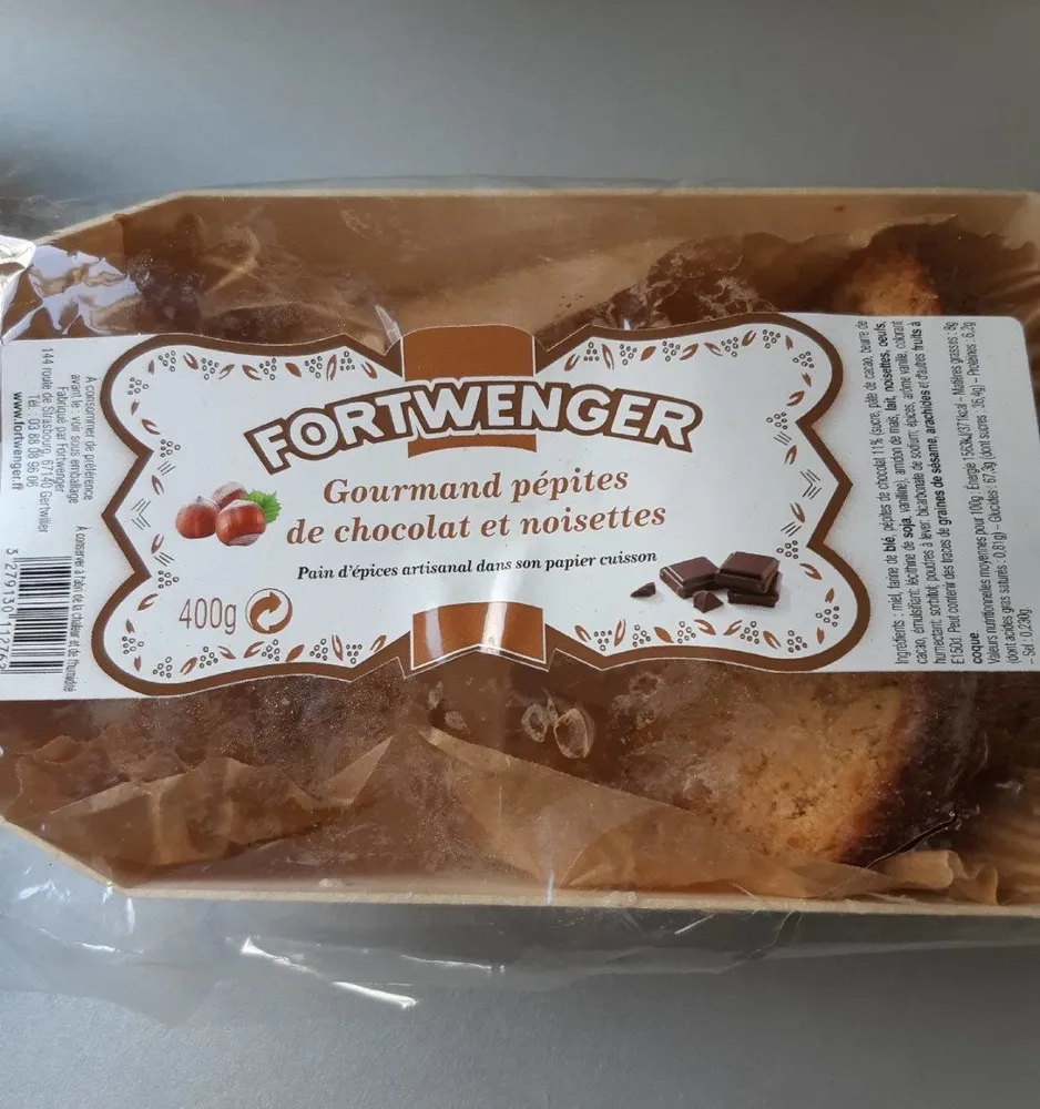 Pain d'épices Gourmand pépites de chocolat et noisettes
