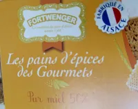 Les pains d'épices des Gourmets, pur miel 53%