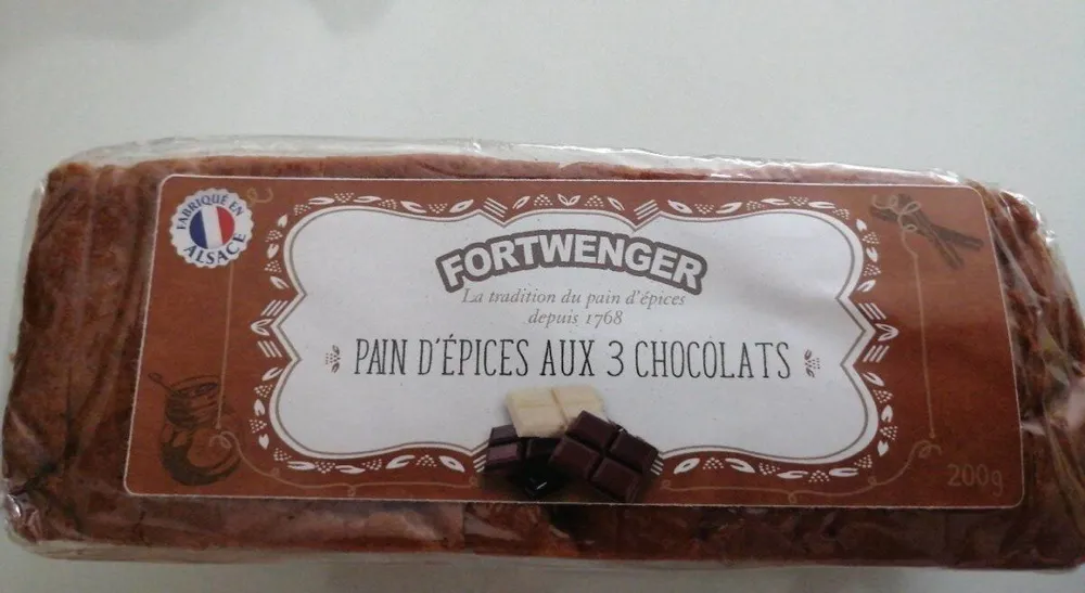 Pain d'épices aux 3 chocolats