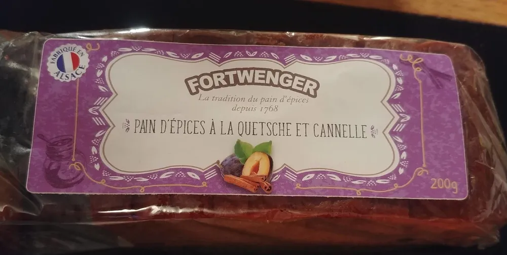 Pain d'épices à la quetsche et cannelle