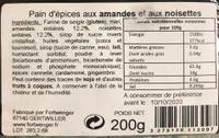Pain d'épices aux amandes et à la noisette