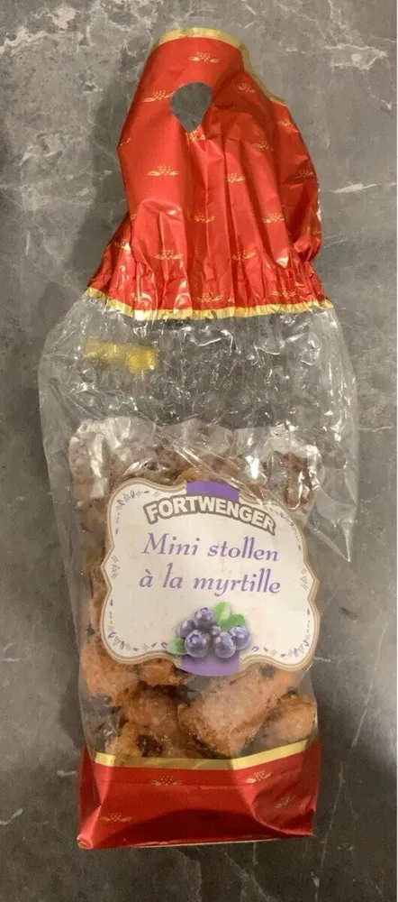 Mini stollen à la myrtille