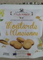 Les biscuits apéritifs goût moutarde à l'ancienne