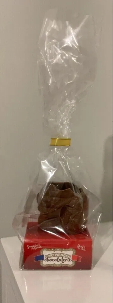Petit père noël en chocolat au lait