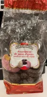Assortiment de pains d'épices enrobés de sucre et de chocolat