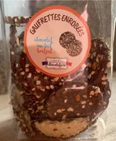 GAUFRETTES ENROBÉES chocolat au lait bretzel
