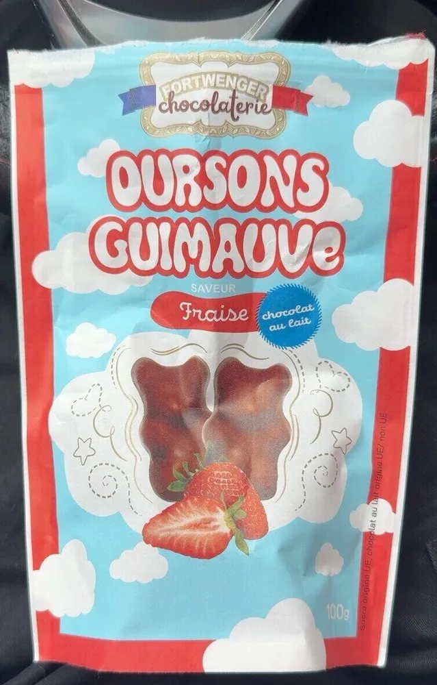 OURSONS GUIMAUVE SAVEUR Fraise chocolat au lait