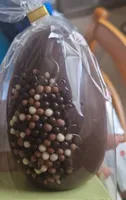 Œuf création perles chocolat noir