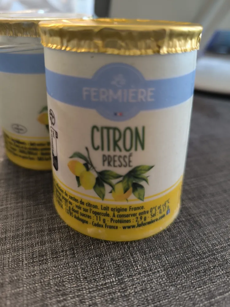 Yaourt La fermière citron