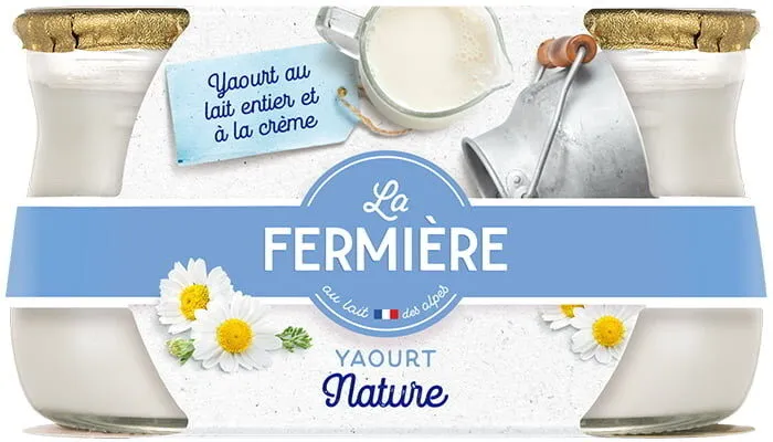 140G Yaourt Nature Pot Gres La Fermiere
