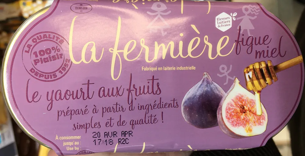 Yaourt brassé figues miel