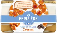 Yaourt Onctueux Sur Lit Au Caramel