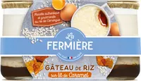 Gâteau de riz sur lit de caramel