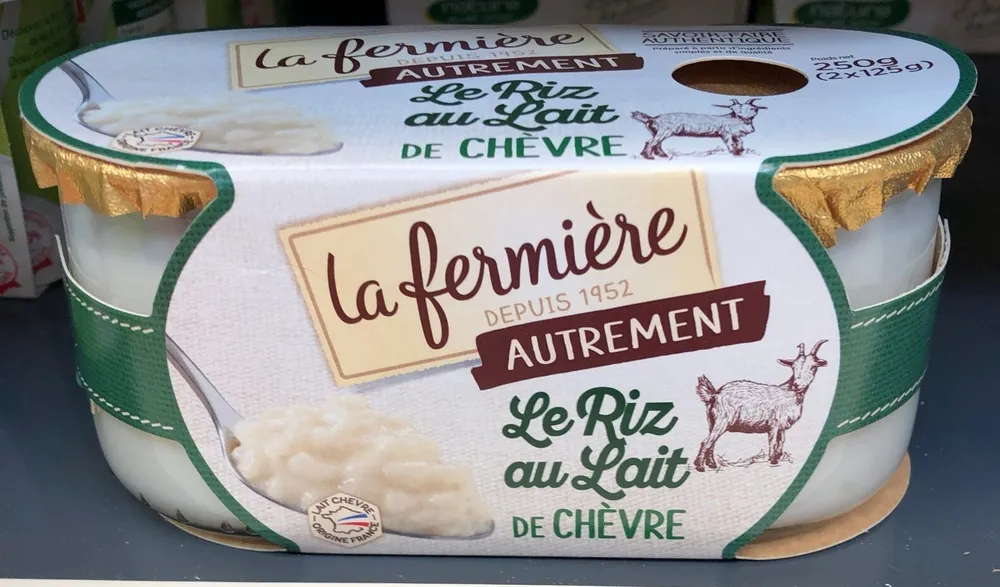 Le riz au lait de chevre