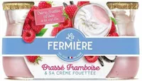 Brassé framboise et sa crème fouettée 2 x 120 g