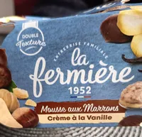 Mousse aux marrons. Crème à la vanille