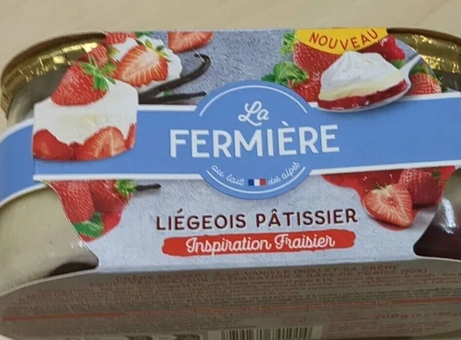 Liégeois Pâtissier inspiration fraisier