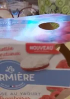 Mousse au yaourt framboises