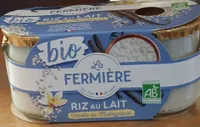 RIZ AU LAIT Vanille de Madagascar  BIO