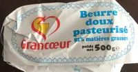 Beurre doux pasteurisé
