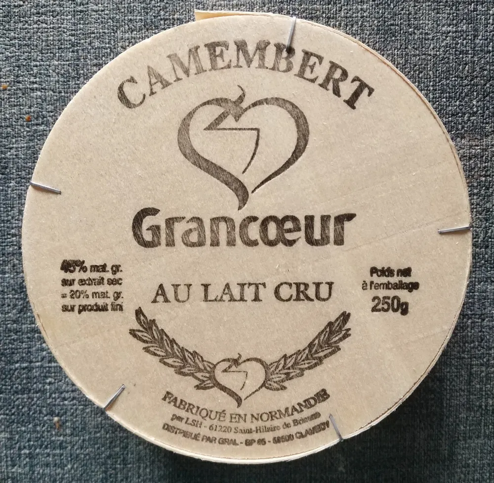Camembert au lait cru