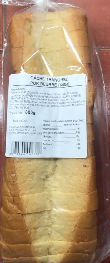 Gâche tranchée pur beurre