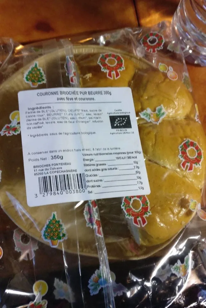 Couronne briochée pur beurre