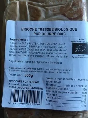 Brioche Tressée Pur Beurre
