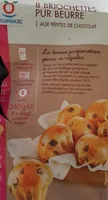 Briochettes pur beurre aux pépites de chocolat