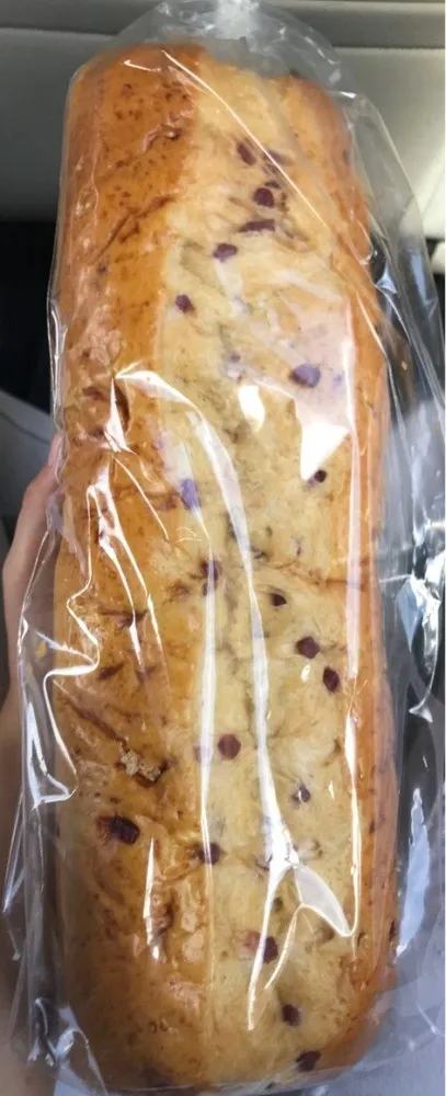 Brioche aux pepites de framboise