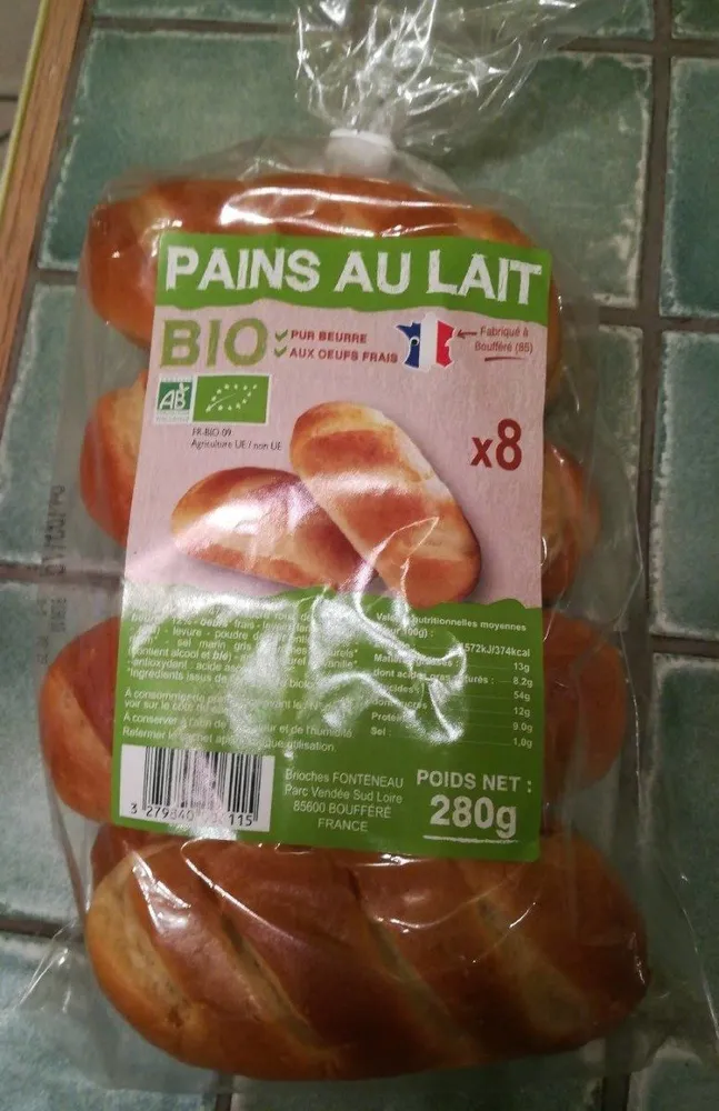Pains au lait bio