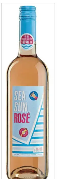 Vinho Francês Meio Seco Sea Sun Rosé Piscine Gamay Négrette Moscatel Cahors Garrafa 750ml