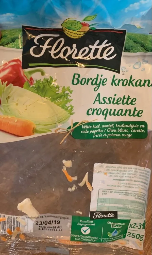 Assiette croquante