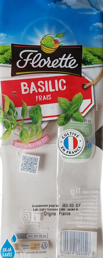 Florette - Basilic 11g