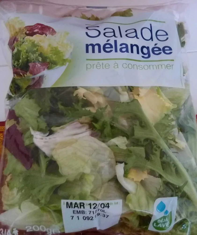 Salade mélangée prête à consommer