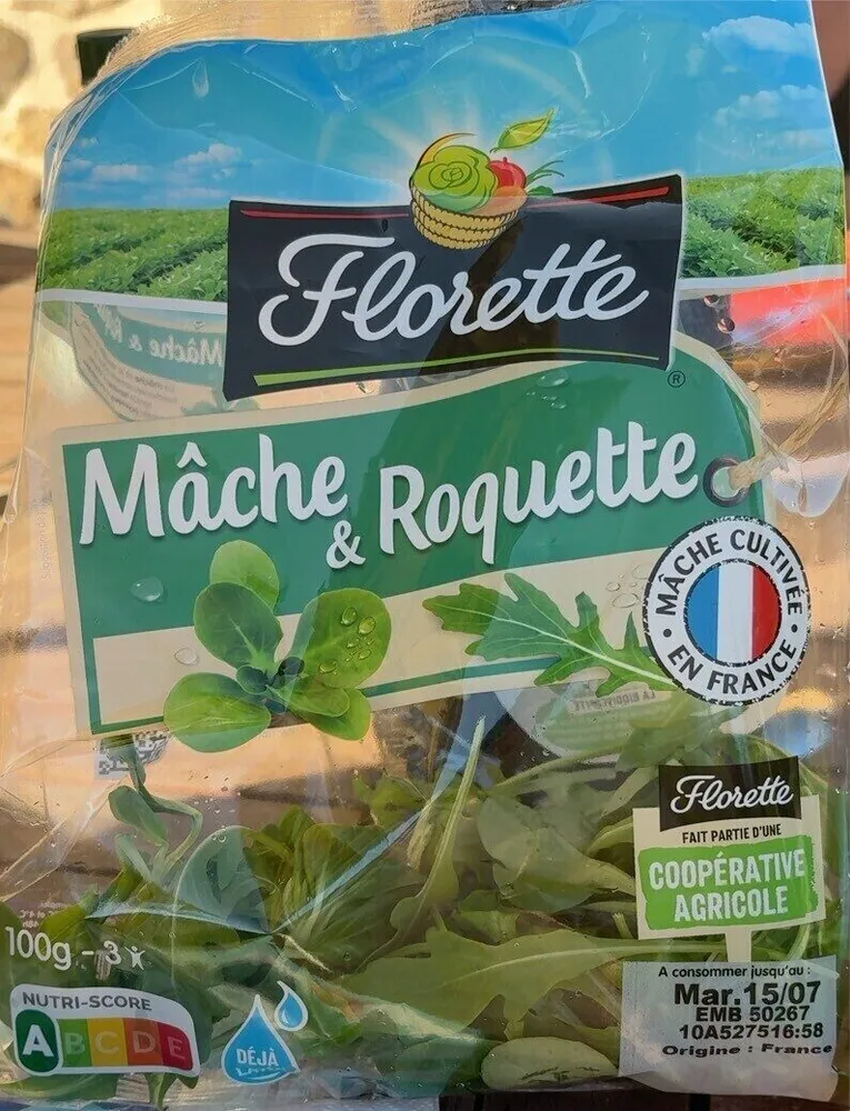 Salade de mache et roquette