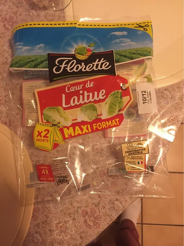 Coeur de laitue, FLORETTE, 2 sachets de