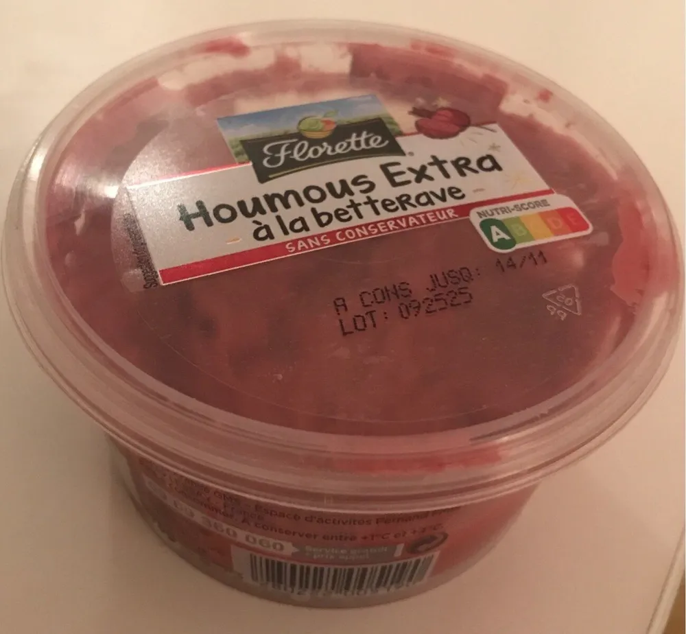 Houmous extra à la betterave