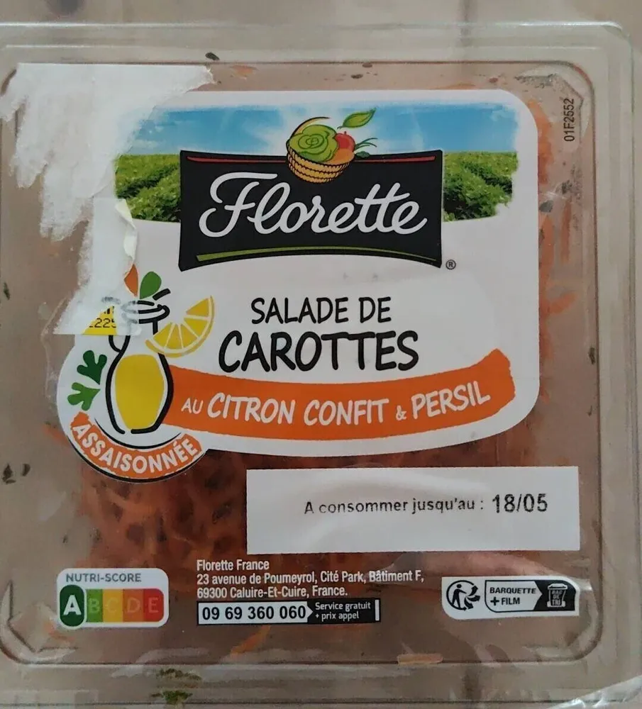 SALADE DE CAROTTES AU CITRON CONFIT & PERSIL