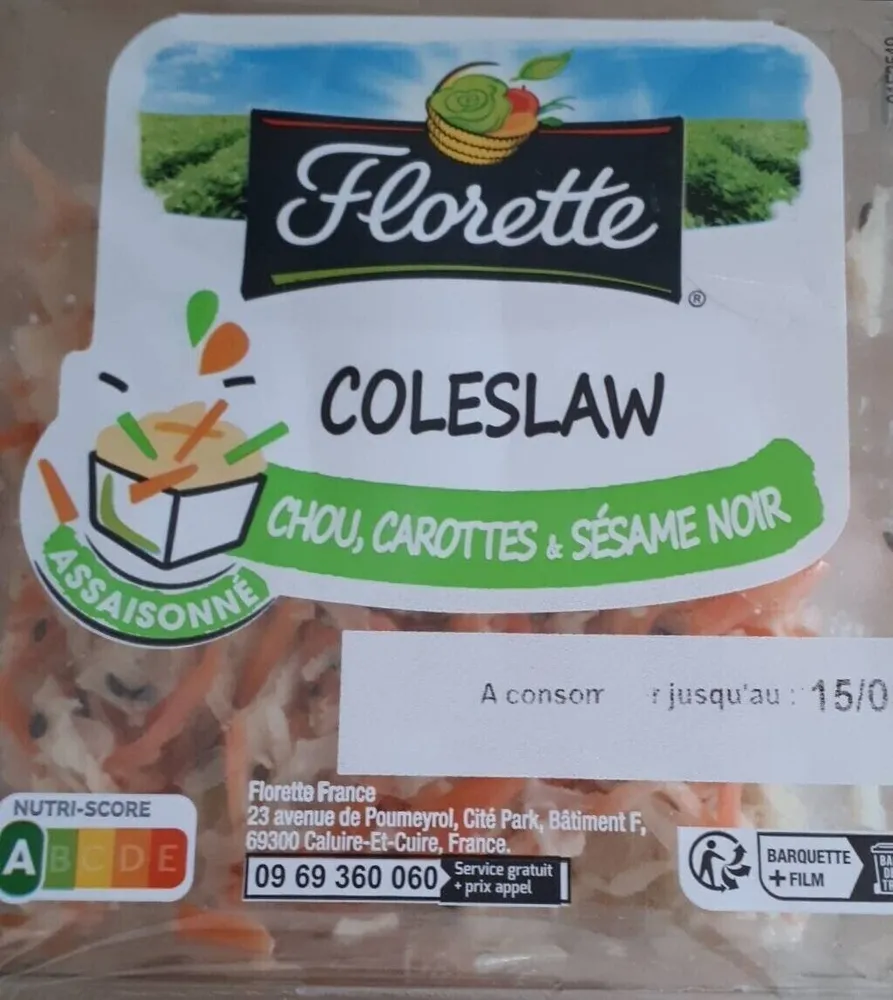 COLESLAW CHOU, CAROTTES & SÉSAME NOIR