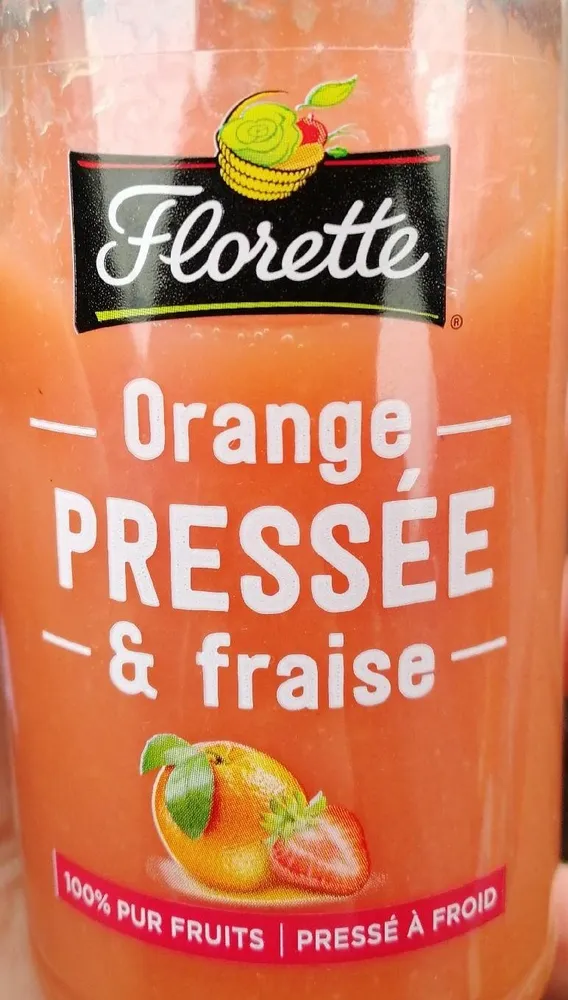 Orange pressé & fraise