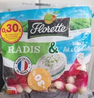 Radis et sauce aïl et ciboulette