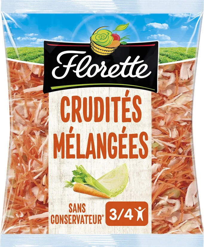 Les Crudités Mélangées (Chou blanc, Carotte & Céleri branche)