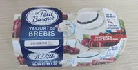 Yaourt de brebis sur lit de cerise noire