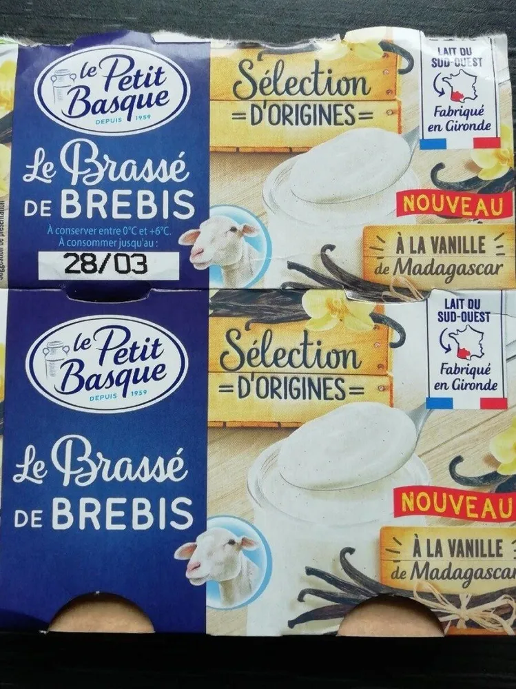 Le brassé de brebis Vanille