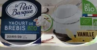 Le Petit Basque Yaourt Brebis Vanille Bio