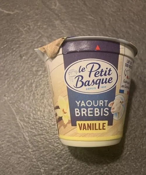 Yaourt au lait de brebis vanille
