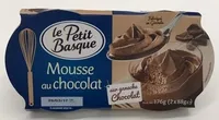 Mousse au chocolat sur ganache