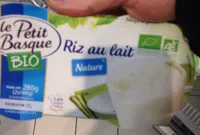 Riz au lait nature bio